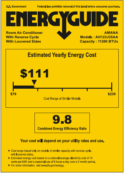 WRAC Energy Guide AH12