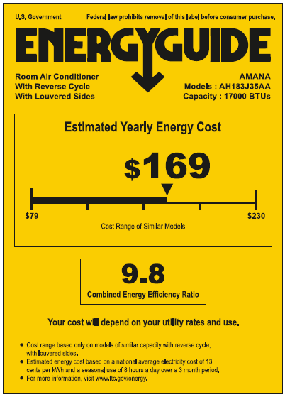 WRAC Energy Guide AH18